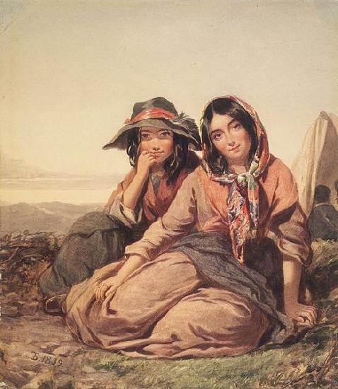 Thomas Sully Gypsy Maidens Norge oil painting art